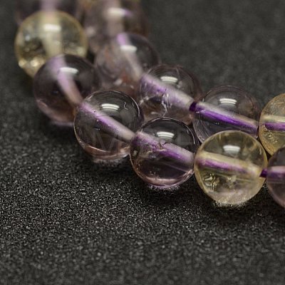 Natural Ametrine Beads Strands G-F461-02-6mm-1