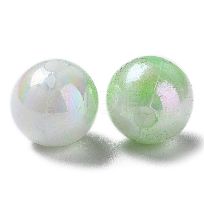 Two Tone Opaque Acrylic Beads SACR-P024-01A-W03-1