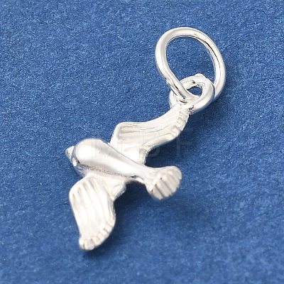 925 Sterling Silver Bird Charms STER-G043-04S-1