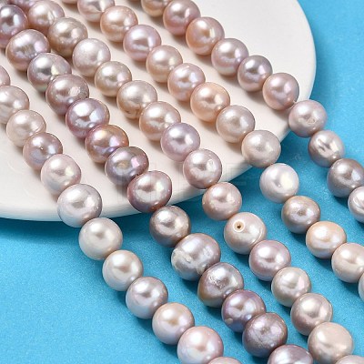 Natural Cultured Freshwater Pearl Beads Strands PEAR-I007-07S-01B-1