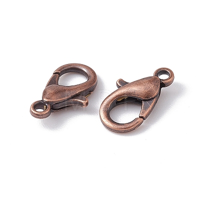 Zinc Alloy Lobster Claw Clasps FIND-FS0001-75R-1
