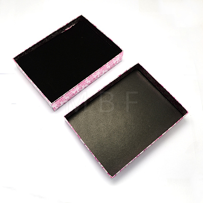 Rectangle Cardboard Jewelry Set Boxes CBOX-S013-03-1