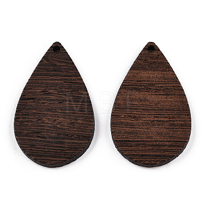 Natural Wenge Wood Pendants WOOD-T023-28B-01-1