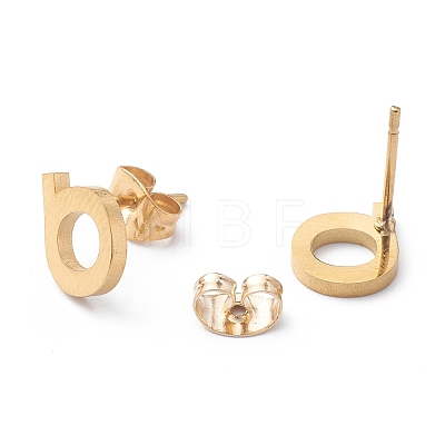 Ion Plating(IP) 304 Stainless Steel Stud Earrings STAS-Z028-A-21G-1