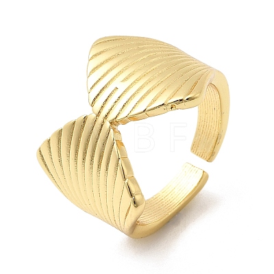 Brass Cuff Rings for Women RJEW-H262-06F-G-1