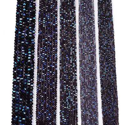 Electroplate Glass Beads Strands EGLA-A044-T3mm-L15-1