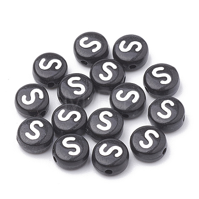 Opaque Acrylic Beads SACR-N002-02S-1