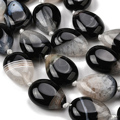 Natural Agate Beads Strands G-F820-Q01-01C-1
