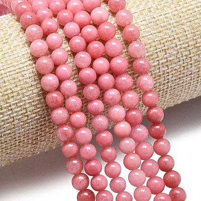Natural Malaysia Jade Beads Strands G-L645-A01-6mm-20-1