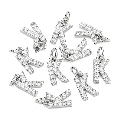 SHEGRACE Brass Micro Pave Clear Cubic Zirconia Pendants XGRQ29600-394P-K-1