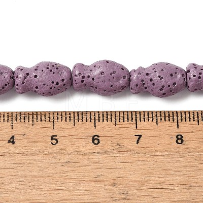 Natural Lava Rock Beads Strands G-U007-01I-1