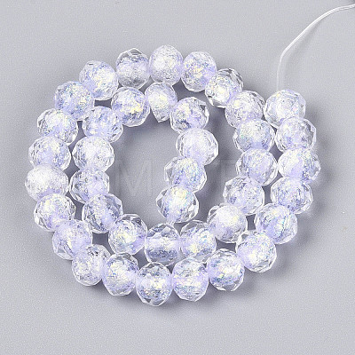 Handmade Foil Lampwork Beads Strands FOIL-T008-09C-1
