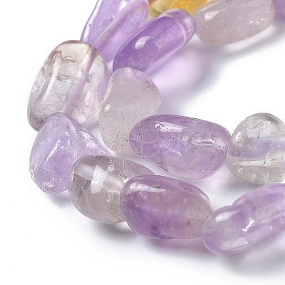 Natural Ametrine Beads Strands G-I351-B11-1