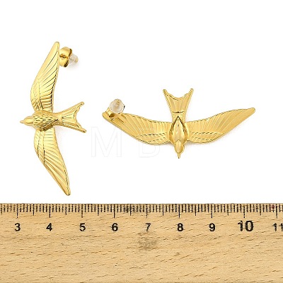 304 Stainless Steel Stud Earrings EJEW-D361-04G-1