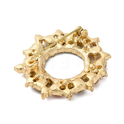 Rhinestone Alloy Brooches JEWB-M047-02G-05-1