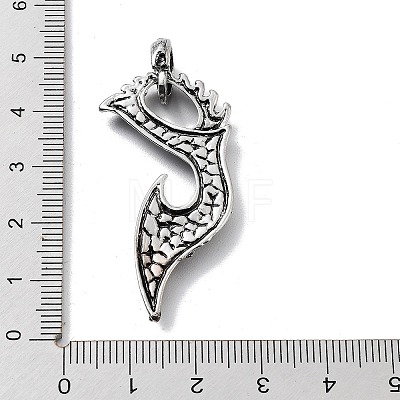 Tibetan Style Alloy Pendants TIBE-L012-021AS-1