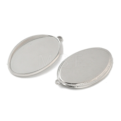 304 Stainless Steel Pendant Cabochon Settings STAS-D127-11P-1