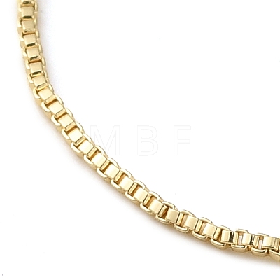 Rack Plating Brass Box Chain Bracelet Making KK-M285-04KCG-1