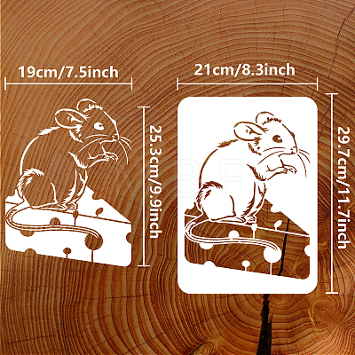 Plastic Drawing Painting Stencils Templates DIY-WH0396-544-1