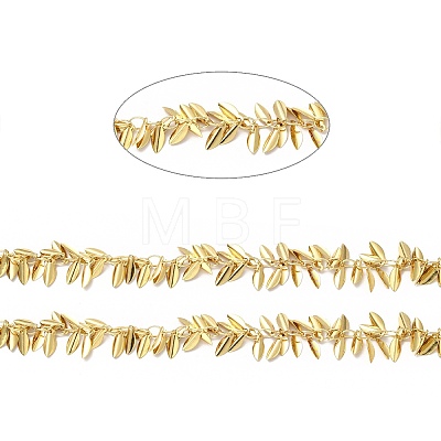 Brass Leaf Link Chains CHC-H104-01G-1