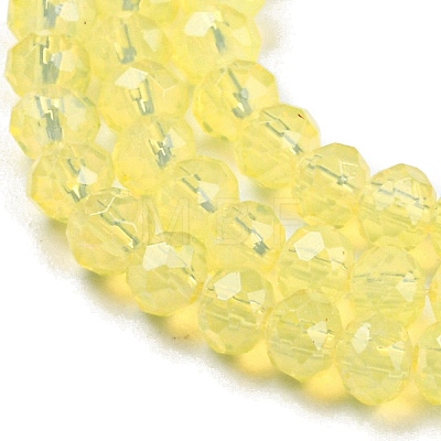 Baking Painted Transparent Glass Beads Strands DGLA-A034-J2mm-B07-1