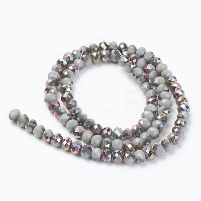 Electroplate Opaque Glass Beads Strands EGLA-A034-P1mm-R13-1