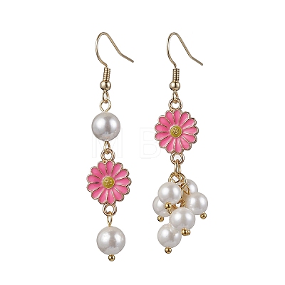 Shell Pearl Dangle Earring EJEW-JE05764-1