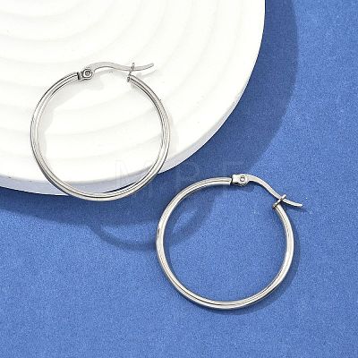 Non-Tarnish 304 Stainless Steel Hoop Earrings for Women EJEW-X0015-02P-02-1