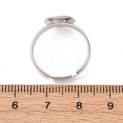 Adjustable Brass Pad Ring Base Findings KK-K110-01P-NR-1