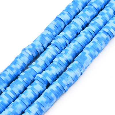 Eco-Friendly Handmade Polymer Clay Beads Strands CLAY-R067-3.5-5.0mm-M1-1