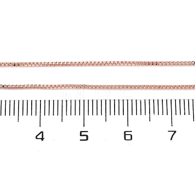 Brass Box Chain Necklaces for Women NJEW-D302-42RG-1