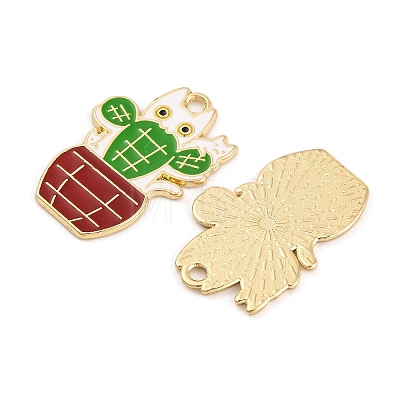 Plant & Animal Alloy Enamel Pendants FIND-N005-05B-G-1