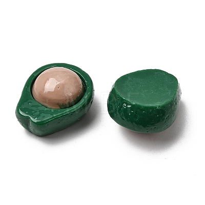 Fruit Theme Opaque Resin Cabochons RESI-C079-02D-1