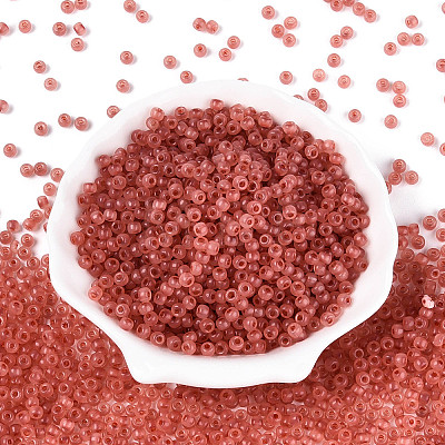 6/0 Transparent Inside Colours Glass Seed Beads SEED-N008-08K-1