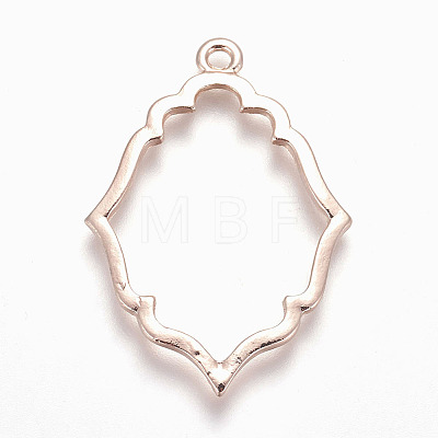 Rack Plating Alloy Open Back Bezel Pendants LS-X-PALLOY-Q351-06RG-FF-1