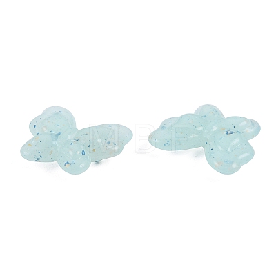 Marbled Stone Style Opaque Acrylic Beads OACR-G009-05A-1