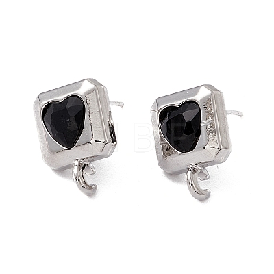 Rack Plating Alloy Stud Earring Findings FIND-I030-14P-1