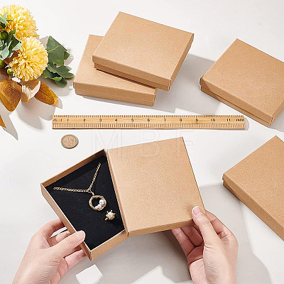 Kraft Paper Cardboard Jewelry Set Box CBOX-BC0001-11-1