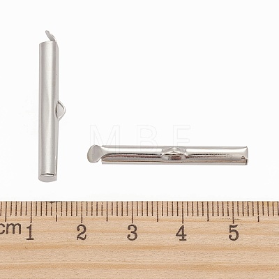 Iron Slide On End Clasp Tubes X-IFIN-R212-3.0cm-P-1