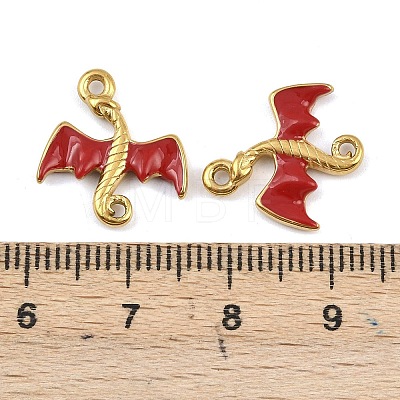 304 Stainless Steel Enamel Pendants STAS-G370-01G-01-1