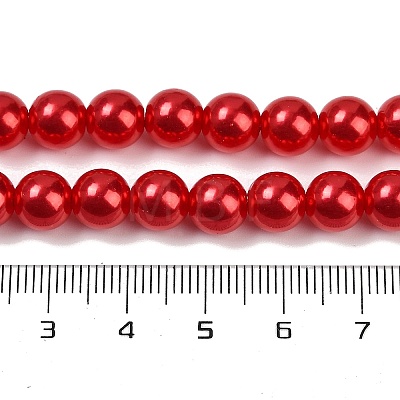 ABS Plastic Imitation Pearl Round Beads MACR-S789-8mm-14-1