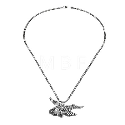 Vintage Alloy Pendant Necklaces for Men WGDC47C-01-1