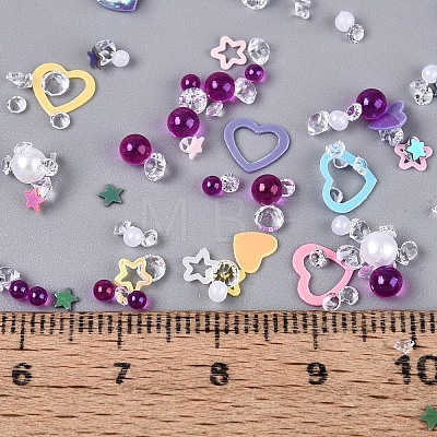 Plastic & Resin & Glass Shining Nail Art Glitter MRMJ-T080-13I-1