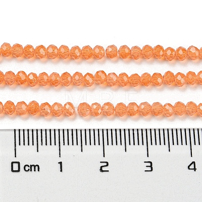 Baking Painted Transparent Glass Beads Strands DGLA-A034-J2mm-B03-1