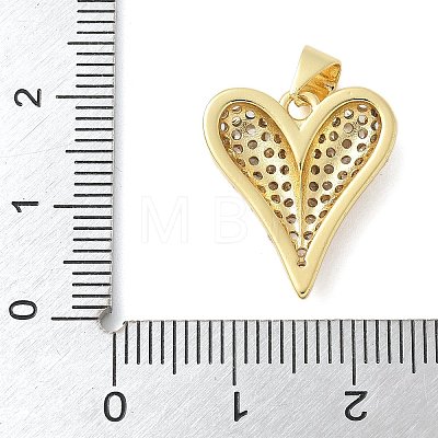 Brass Micro Pave Cubic Zirconia Pendants KK-K298-15E-G-1