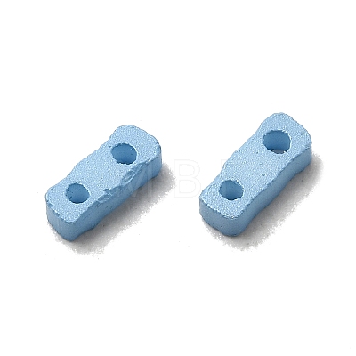 2-Hole Baking Paint Glass Seed Beads SEED-S023-17A-10-1