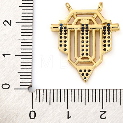 Brass Micro Pave Cubic Zirconia Pendants KK-K339-10B-03-1