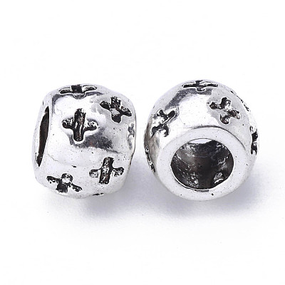 Tibetan Style Alloy European Beads LS-TIBE-S319-125AS-RS-1