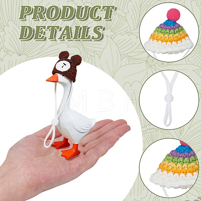 8Pcs 8 Styles Polyester Doll Hat DIY-SC0033-54A-1