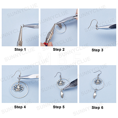 DIY Dangle Earring Making Kits DIY-SC0016-28-1